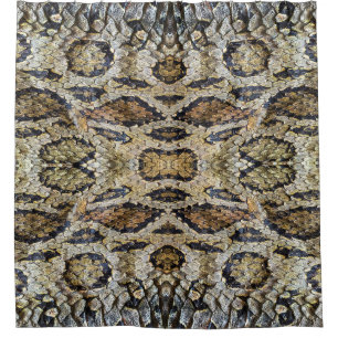 Snake Skin Pattern Texture Shower Curtain