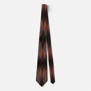 Snake Skin Print Sleek Elegant Novelty Neck Tie