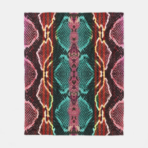 Snake skin print. snake Pattern. Animal print. Col Fleece Blanket
