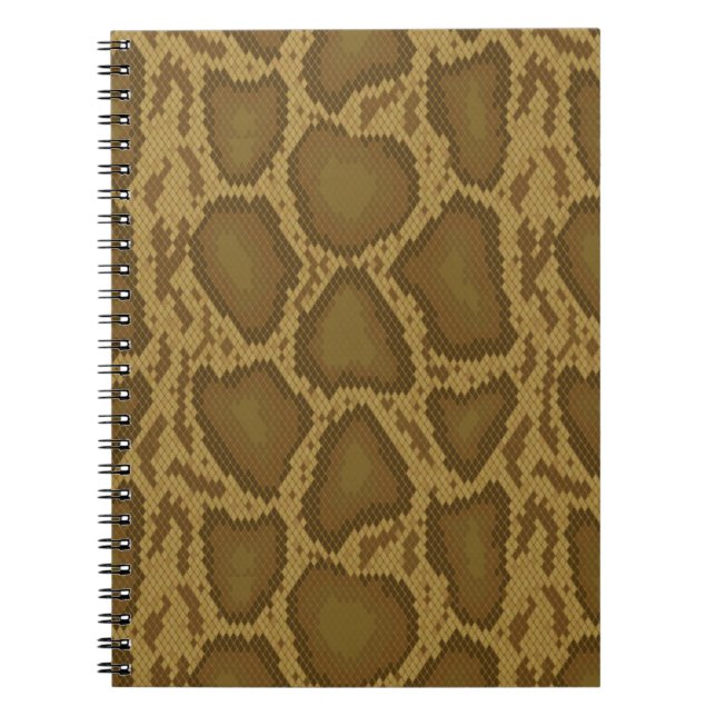 Snake skin, reptile pattern notebook (Front)
