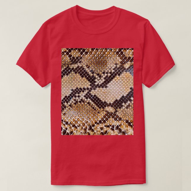 Snake skin reptile scale pattern  T-Shirt (Design Front)