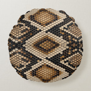 Snake Skin Round Cushion