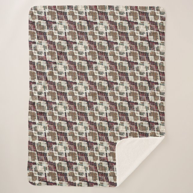 Snake skin. sherpa blanket (Front)