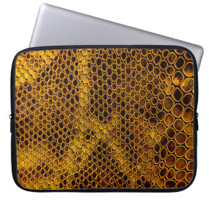 Snake Skin Texture Background Laptop Sleeve