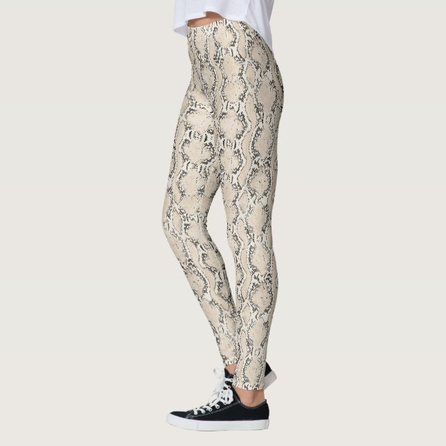 snake skin texture leggings (Left)