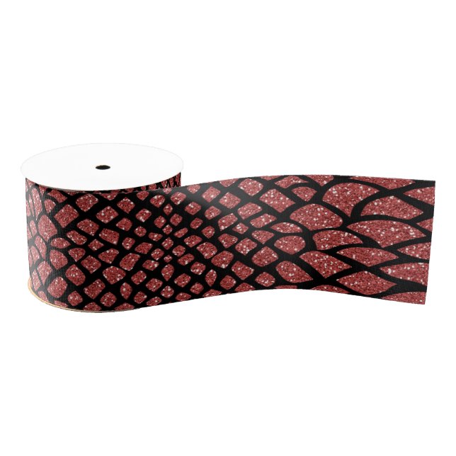 Snake skins grosgrain ribbon (Spool)