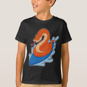 Snake Surfer Surfboard T-Shirt