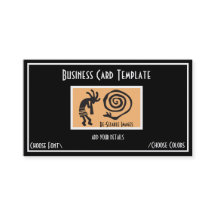 Snake Symbol KoKopelli Logo Business Card