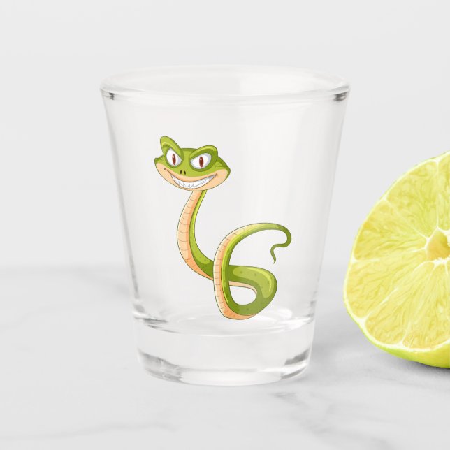 Snake - symbol of 2025 shot glass (Front)