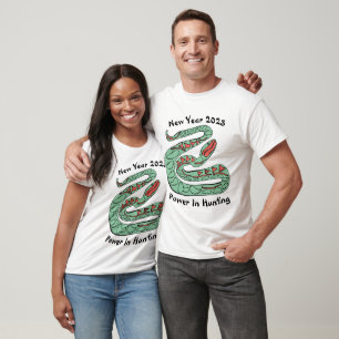 Snake t-shirt for Men`s New Year 2025