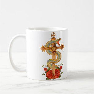 Snake tattoo design mug
