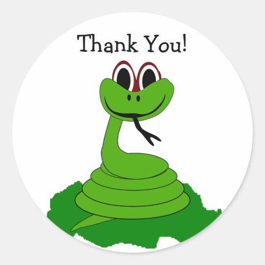 Snake Thank You Sticker