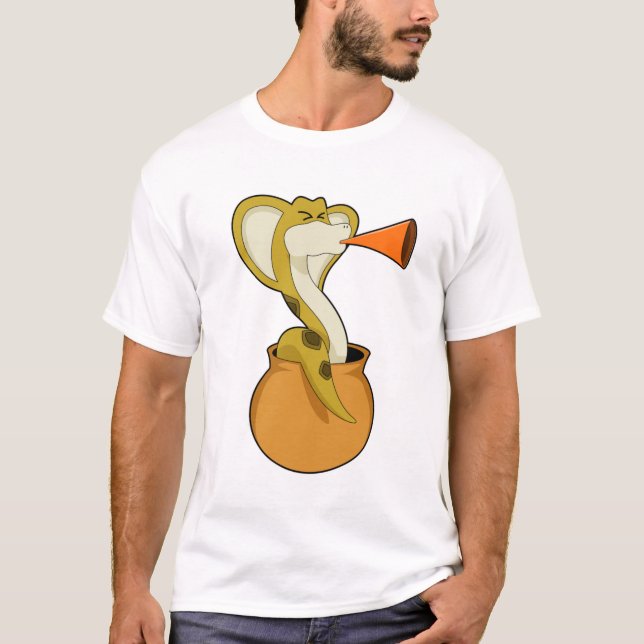 Snake Trumpet Music T-Shirt (Front)