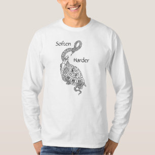 Snake & Turtle "Soften Harder" design T-Shirt