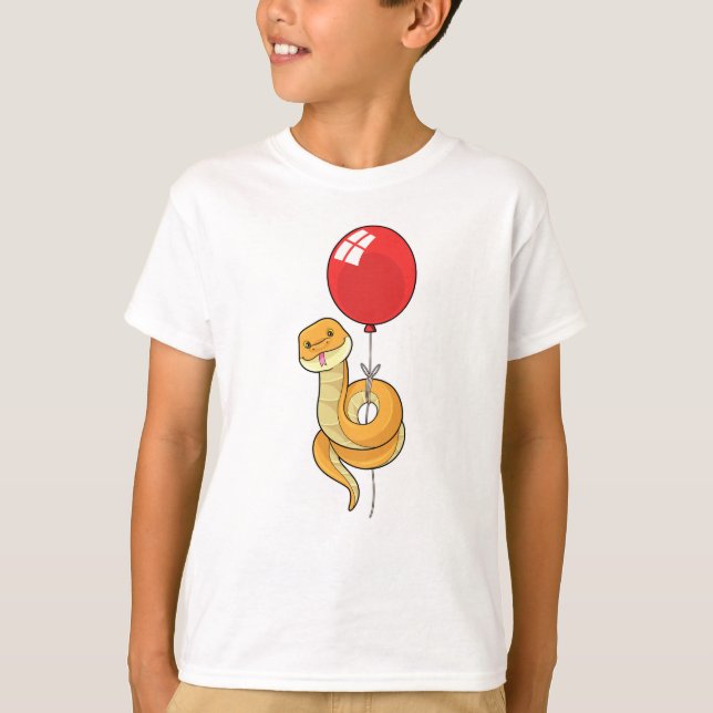 Snake with Balloon T-Shirt (Front)
