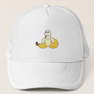 Snake with Banana Trucker Hat