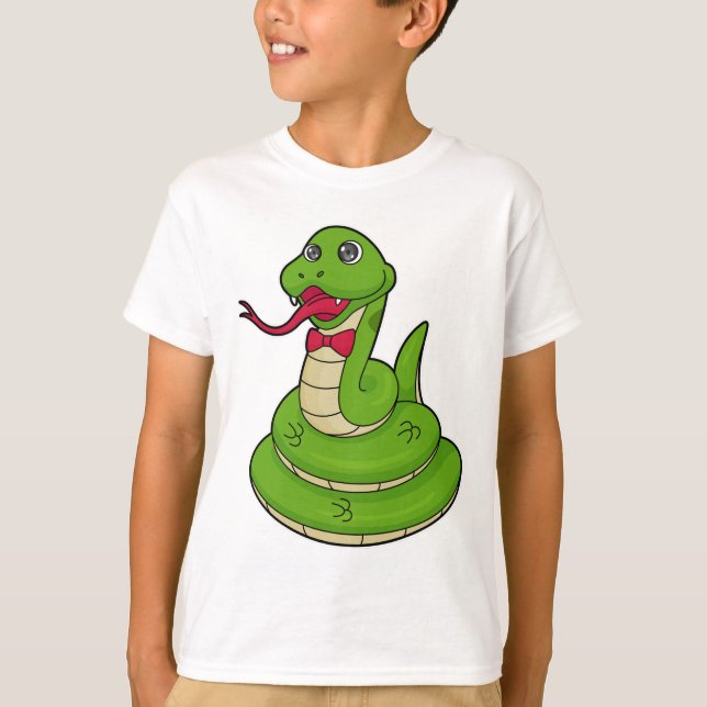Snake with Bow tie T-Shirt (Front)