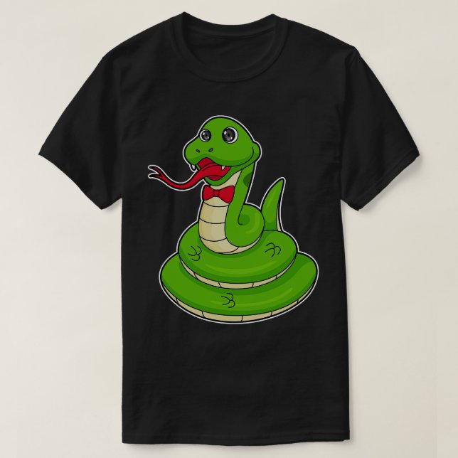 Snake with Bow tie T-Shirt (Design Front)
