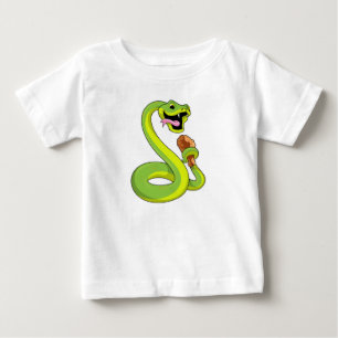 Snake with Chicken Baby T-Shirt