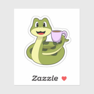 Snake with Cup of Coffee