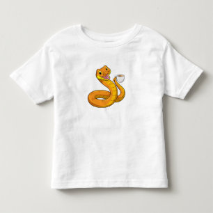 Snake with Cup of Coffee Toddler T-Shirt