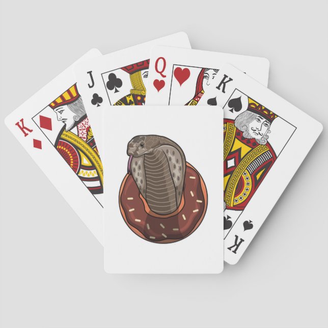 Snake with Donut Playing Cards (Back)