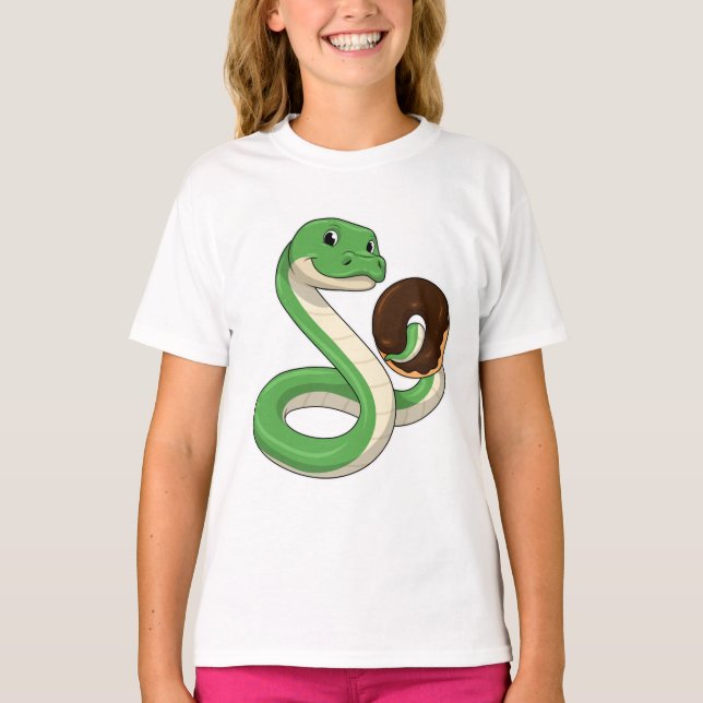 Snake with Donut T-Shirt (Front)