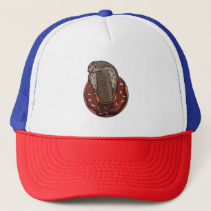 Snake with Donut Trucker Hat