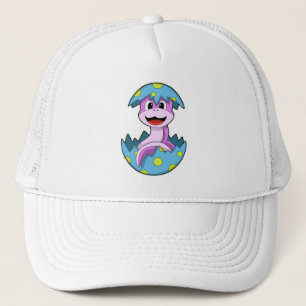 Snake with Egg shell Trucker Hat