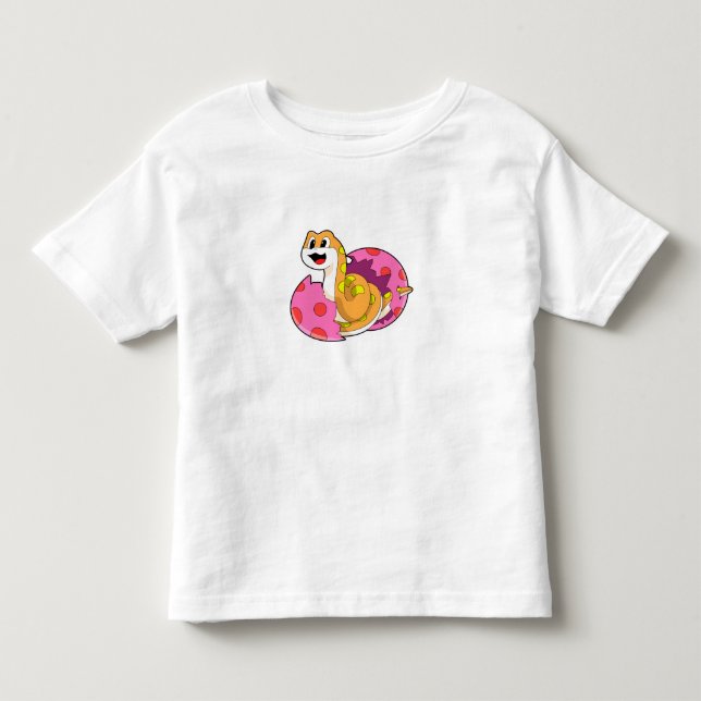 Snake with Egg Toddler T-Shirt (Front)
