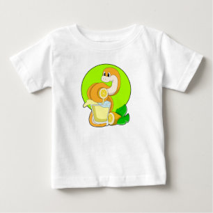 Snake with Glass of Lemon juice Baby T-Shirt