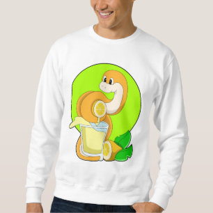 Snake with Glass of Lemon juice Sweatshirt