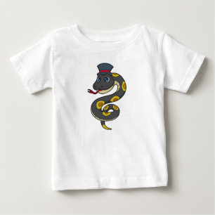 Snake with Hat Baby T-Shirt