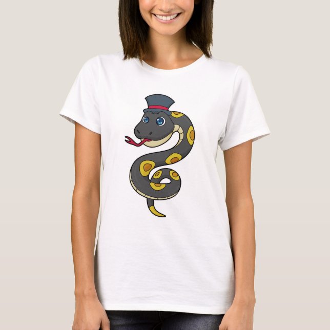 Snake with Hat T-Shirt (Front)