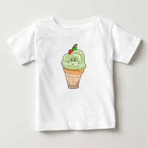 Snake with Ice cream cone & Cherry Baby T-Shirt