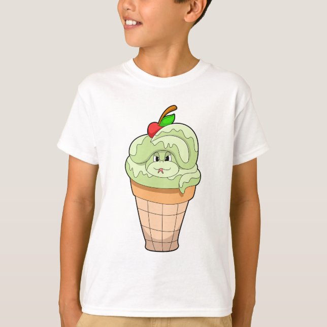 Snake with Ice cream cone & Cherry T-Shirt (Front)