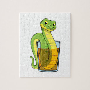 Snake with Juice Jigsaw Puzzle