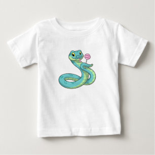 Snake with Lollipop Baby T-Shirt