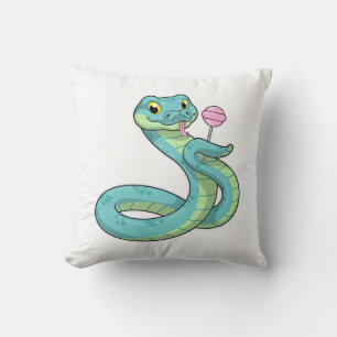 Snake with Lollipop Cushion