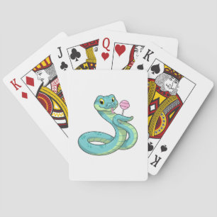 Snake with Lollipop Playing Cards