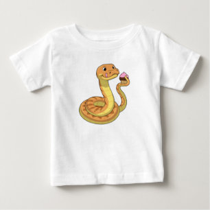 Snake with Muffin Baby T-Shirt