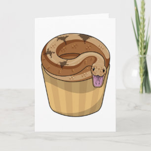Snake with Muffin Card