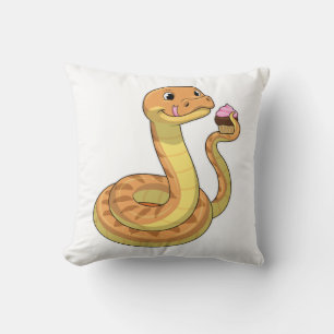 Snake with Muffin Cushion