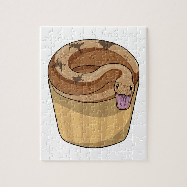 Snake with Muffin Jigsaw Puzzle (Vertical)