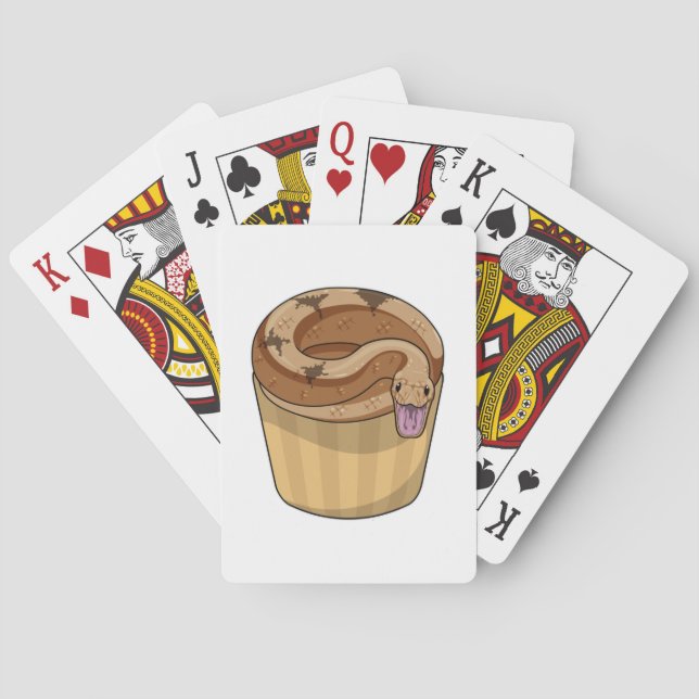 Snake with Muffin Playing Cards (Back)