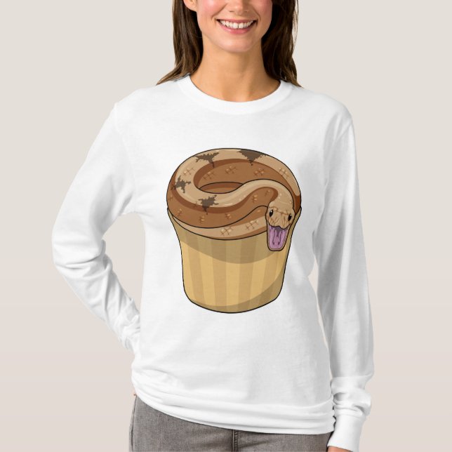 Snake with Muffin T-Shirt (Front)