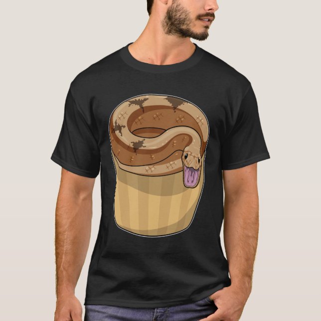Snake with Muffin T-Shirt (Front)