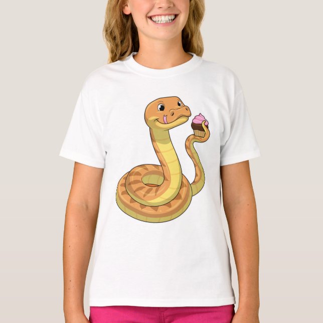 Snake with Muffin T-Shirt (Front)