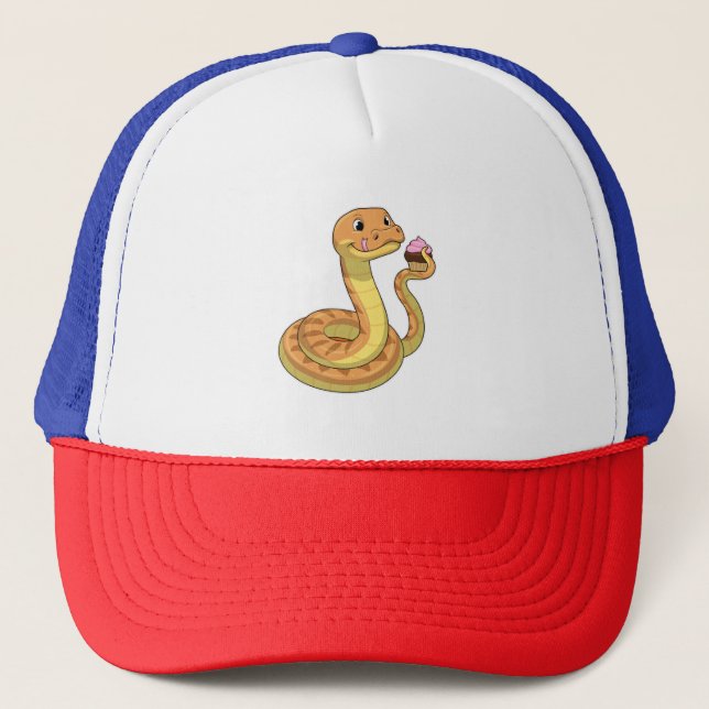 Snake with Muffin Trucker Hat (Front)