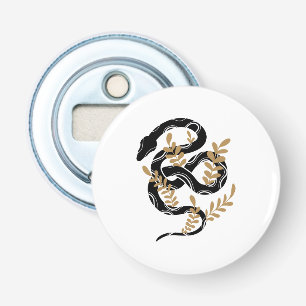 Snake with plants bottle opener